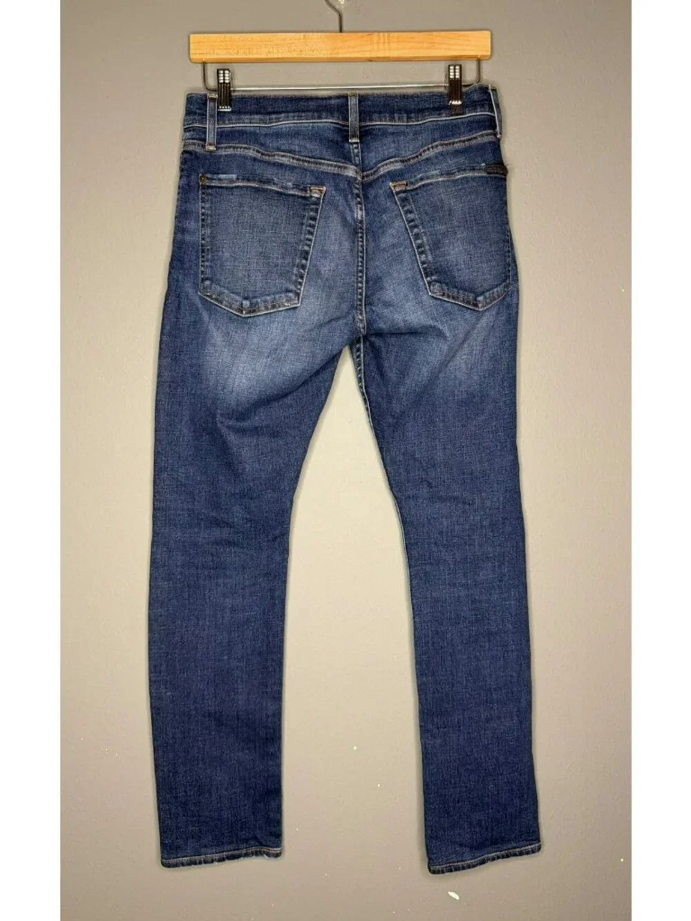 7 For All Mankind Paxtyn Skinny Jeans Ripped Distressed Denim Men's 31